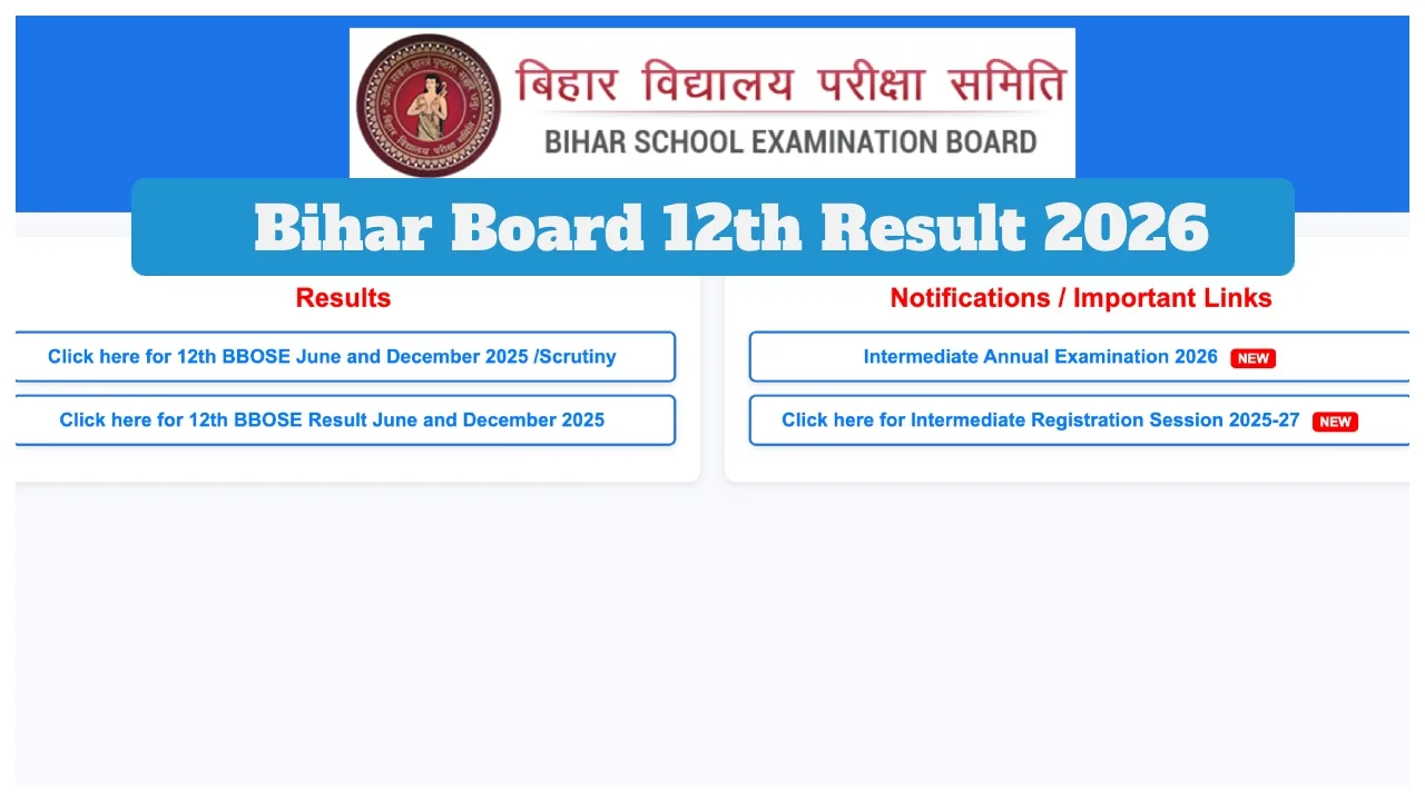 Bihar Board 12th Result 2026 Declared: Girls Dominate, Check Toppers & Pass Percentage