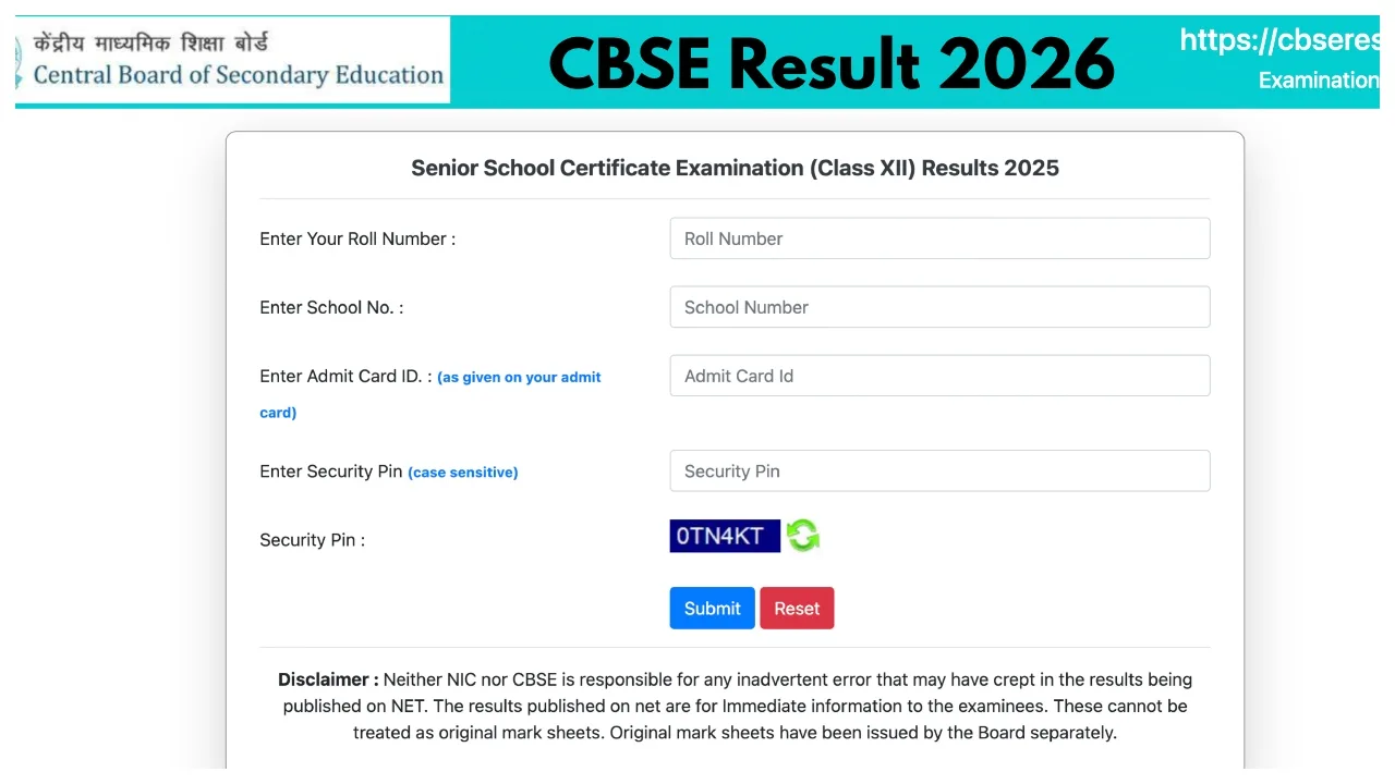 CBSE Result 2026: Check Class 10 & 12 Date, Steps, Official Links