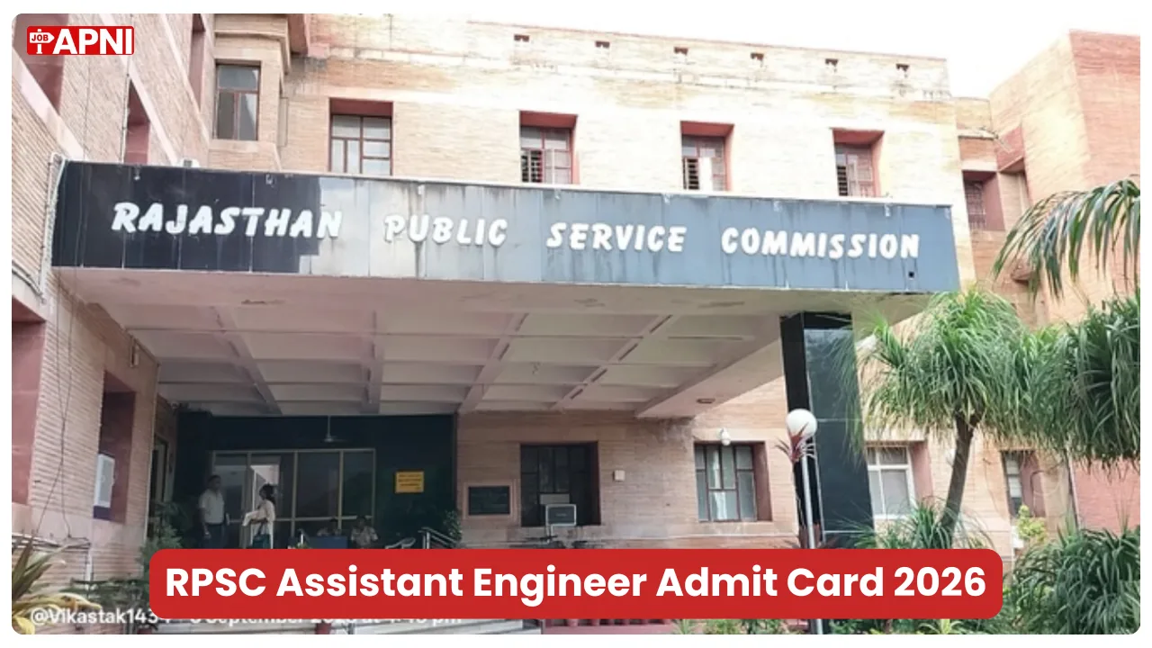 RPSC AE Admit Card 2026