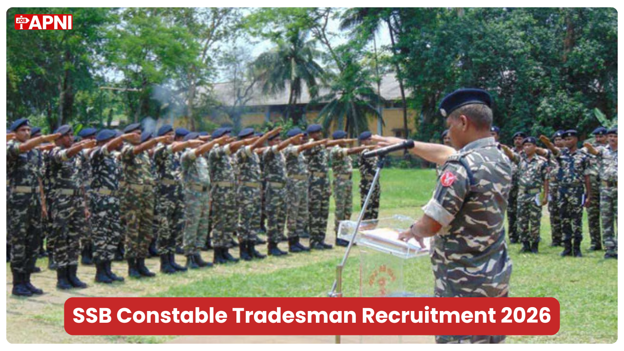 SSB Constable Tradesman Recruitment 2026: 827 Vacancies, Apply Online Before 20 April