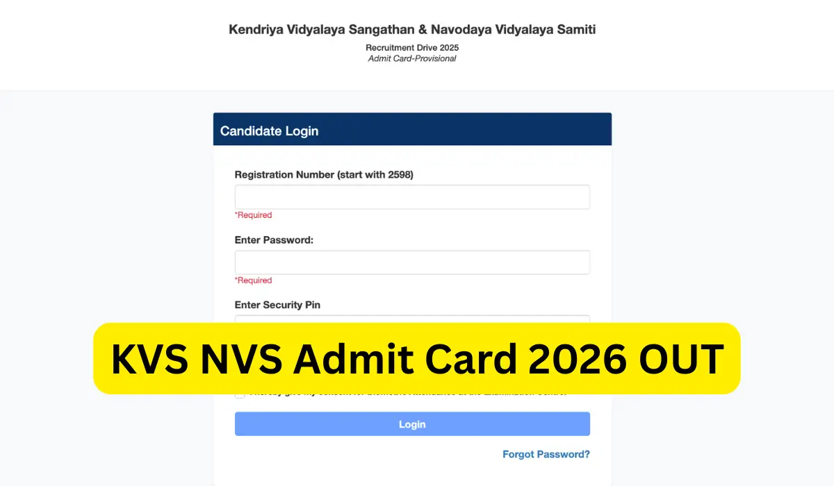 Tier-II Admit Card 2026 Released: Complete Guide to KVS & NVS Teaching and Non-Teaching Exam